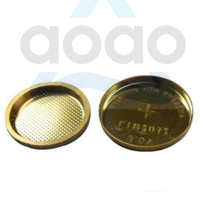 Gold-Coated SS304 CR2032 Button Cell Cases With O-Ring