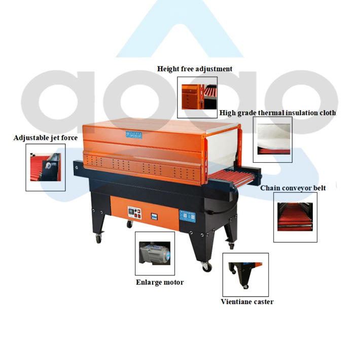 Cylindrical Sodium Ion Battery Automatic Internal Circulation Heat Shrinking Machine