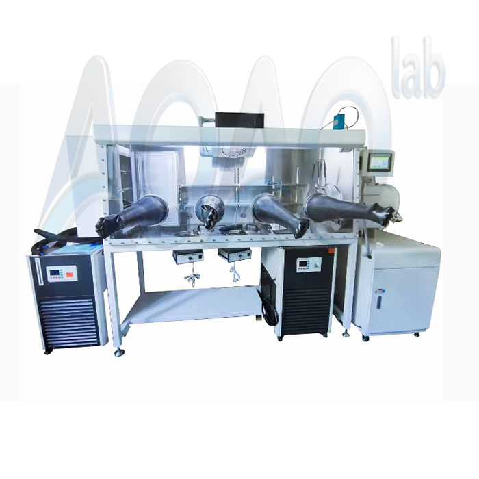 Single Side Glove Box With Renewable Organic Solvent Adsorption System And Low Temperature Cold Trap