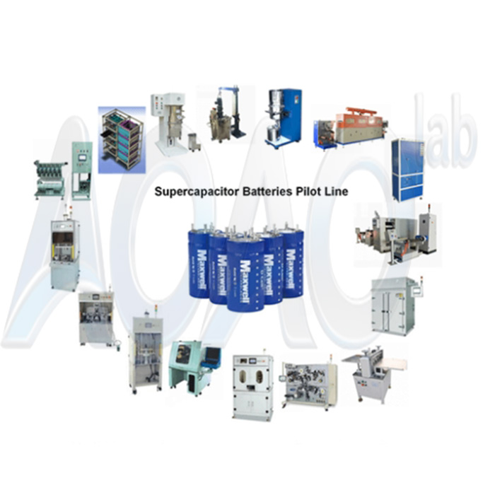 Semi-Automatic Cylinder Supercapacitor Pilot Line Equipment