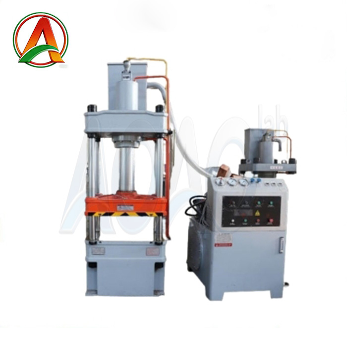 150T Four Column Metal Powder Hydraulic Servo Compaction Press Machine