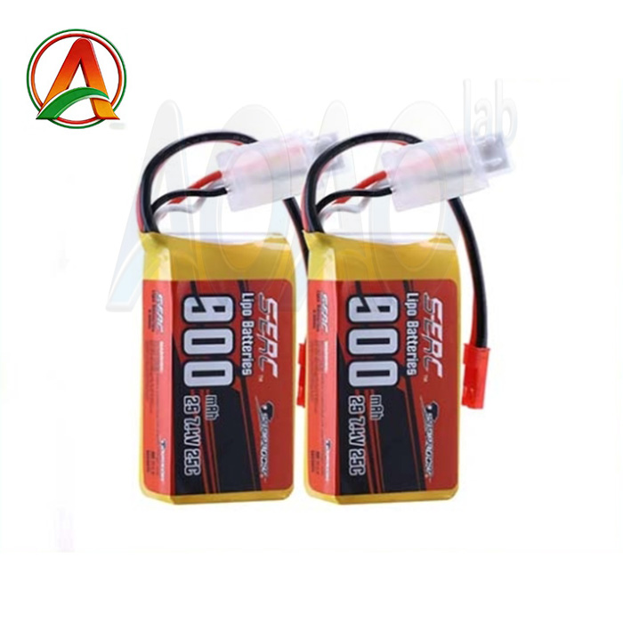 900mAh 7.4V 25C 2S Lipo Battery Soft Pack with JST Plug for RC Airplane Quadcopter Helicopter Drone FPV Racing Hobby