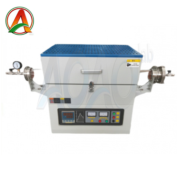 Lab 1200C 3KW High Temperature Tube Electric Furnace of 350mm Heating Zone Length