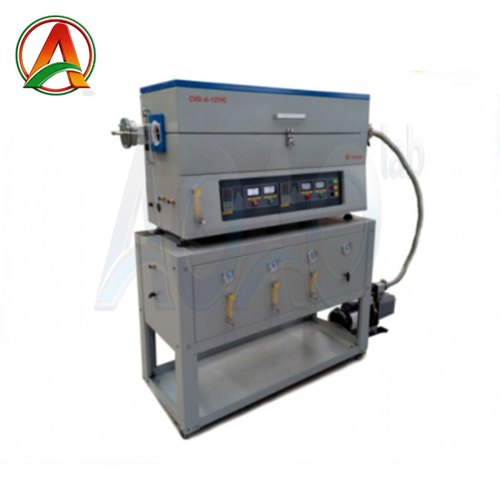 Lab CVD Electric Furnace with 80mm Quartz Tube And Vacuum System
