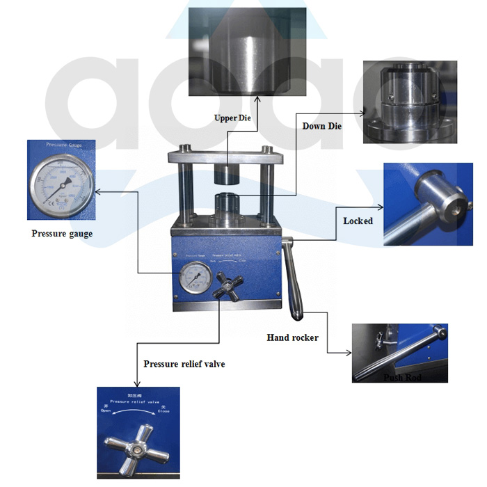 CR2032 2025 2016 Manual Hydraulic Coin Cell Crimper Sealing Machine For Button Cell Assembly.jpg