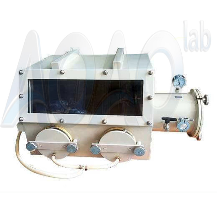 Benchtop Vacuum Glove Box With Airlock And Vacuum Flange And Gauge.jpg