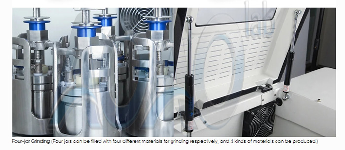 Visual Window (High-transparency acrylic board is adopted, allowing you to clearly observe the internal operation of the machine through the window, and the internal operation is clear at a glance.) Control Panel (The panel has functions of adjusting speed, grinding schemes, starting, stopping and emergency stop, and can be adjusted according to your experimental requirements.) More Ball Mill Balls and Ball Mill Jars.jpg Visual Window (High-transparency acrylic board is adopted, allowing you to clearly observe the internal operation of the machine through the window, and the internal operation is clear at a glance.) Control Panel (The panel has functions of adjusting speed, grinding schemes, starting, stopping and emergency stop, and can be adjusted according to your experimental requirements.) More Ball Mill Balls and Ball Mill Jars.jpg