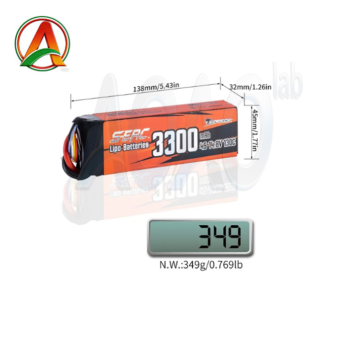 3300mAh 14.8V 4S 130C XT60 Drone FPV Quadcopter Airplane Helicopter High C Rate RC Lipo Battery Pack.jpg